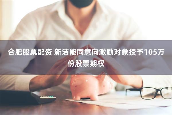 合肥股票配资 新洁能同意向激励对象授予105万份股票期权