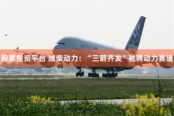 股票投资平台 潍柴动力：“三箭齐发”驰骋动力赛道