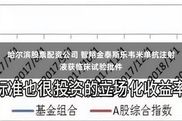 哈尔滨股票配资公司 智翔金泰斯乐韦米单抗注射液获临床试验批件