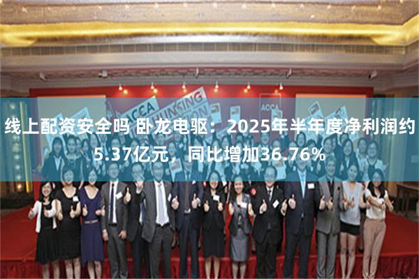 线上配资安全吗 卧龙电驱：2025年半年度净利润约5.37亿元，同比增加36.76%